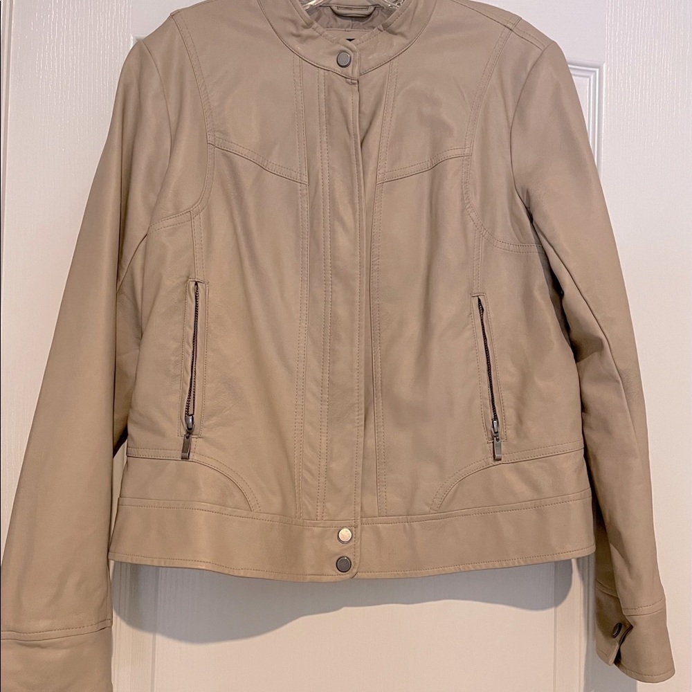 Bernardo Faux Leather Moto jacket